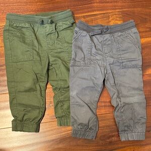 18M Green and Gray Jogger Pants